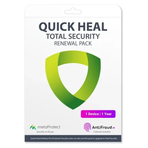 Quick Heal Total Security Antivirus 1 User 3 Year Antivirus (Renewal)
